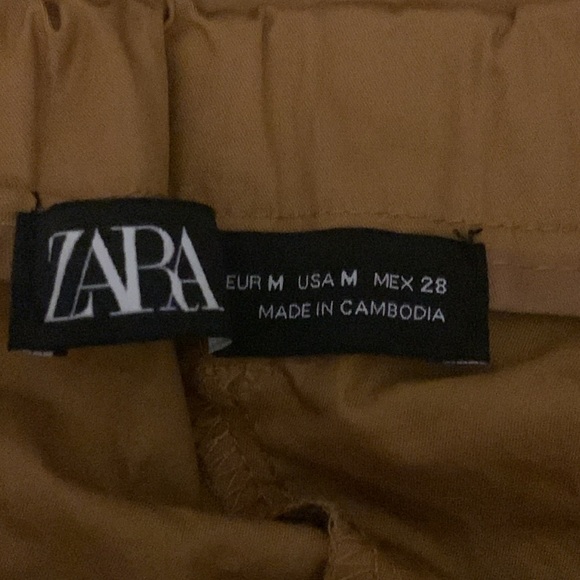 NWT Zara Wide Leg Cropped Pants - Picture 5 of 6